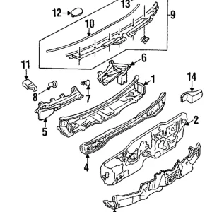 Baffle - Mazda (BR70-56-192B)