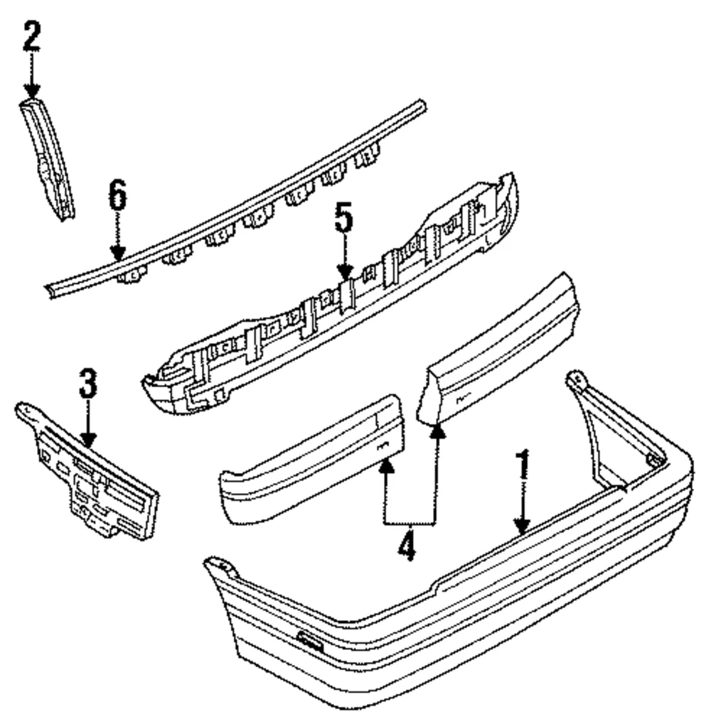Bumper Cover Slide - Mazda (GJ21-50-254)