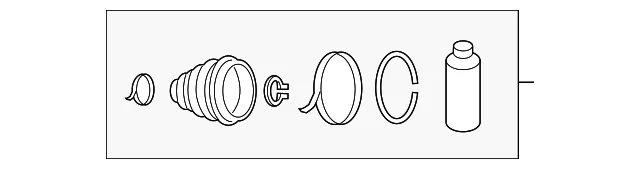 Inner Cv Joint Boot - Mazda (FT40-22-540)