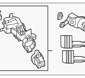 Lock Set - Mazda (EH43-09-010)