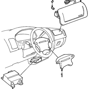 Driver Air Bag - Mazda (LB83-57-K00-02)