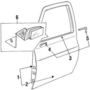 Belt Molding - Mazda (B468-50-650A)