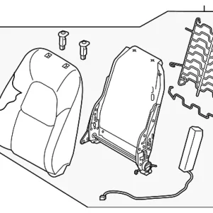 Seat Back Assembly - Mazda (KB7W-88-180-2A)