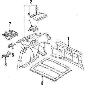 Hinge - Mazda (EA01-68-J27B-02)