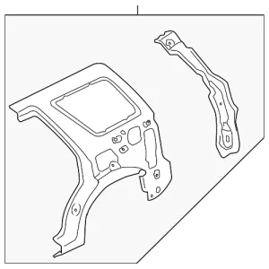 Inner Panel Assembly - Mazda (ZZCB-70-100)