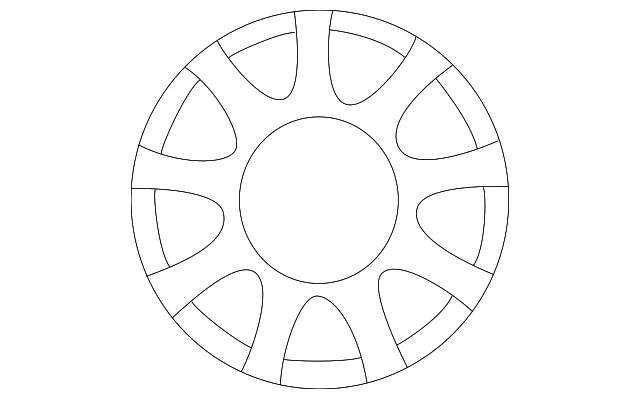 Wheel, Alloy - Mazda (9965-06-6560)