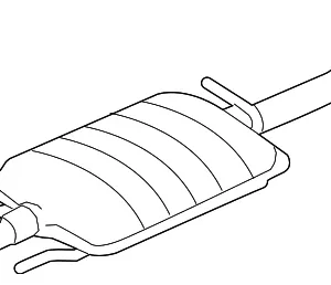 Muffler & Pipe - Mazda (ZZDA-40-500A)