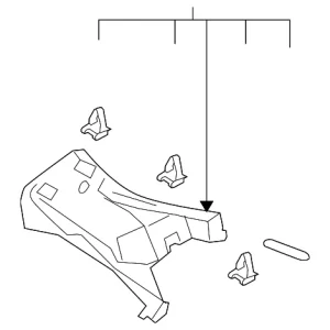 Quarter Pillar Trim - Mazda (TD11-68-280D-34)