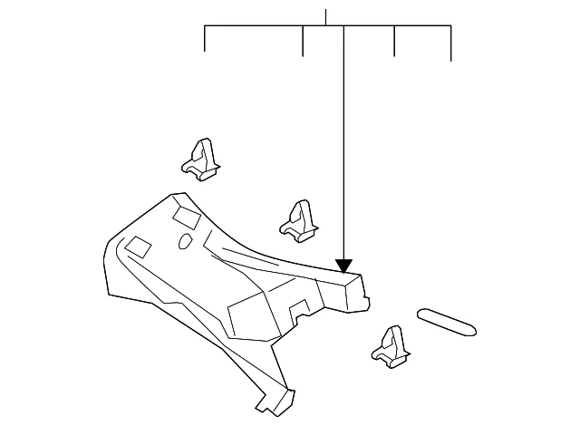Quarter Pillar Trim - Mazda (TD12-68-280D-34)
