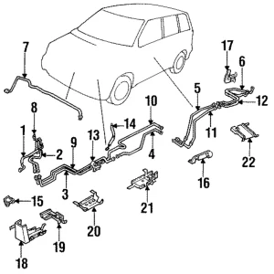 Discharge Pipe - Mazda (LA05-61-844)