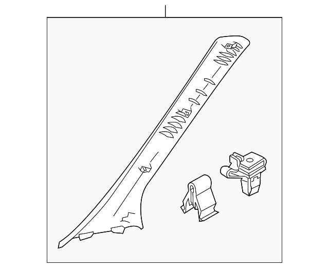 Windshield Pillar Trim - Mazda (D652-68-170D-75)