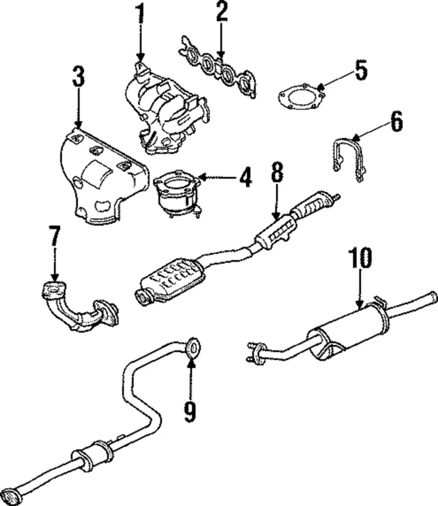 Exhaust Manifold - Mazda (Z509-13-451A)