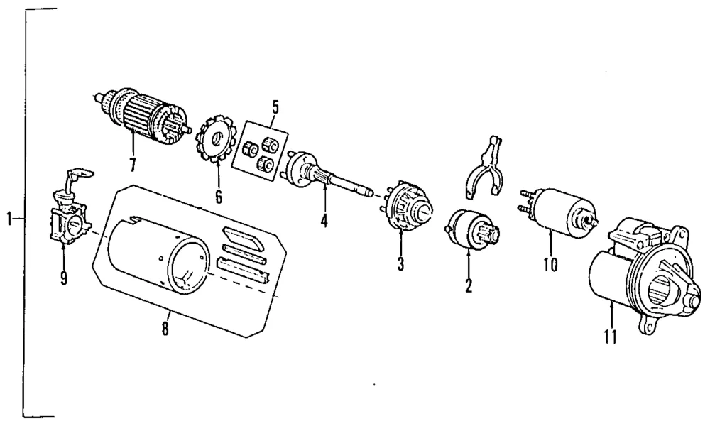 Starter - Mazda (1F20-18-400R-0C)