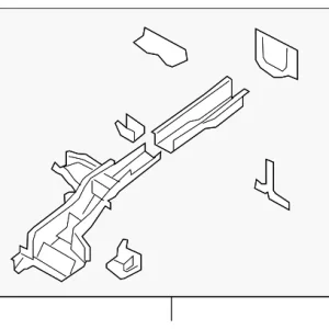 Rear Rail Assembly - Mazda (EG21-53-810M)
