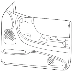 Door Trim - Mazda (1F24-68-450-07)