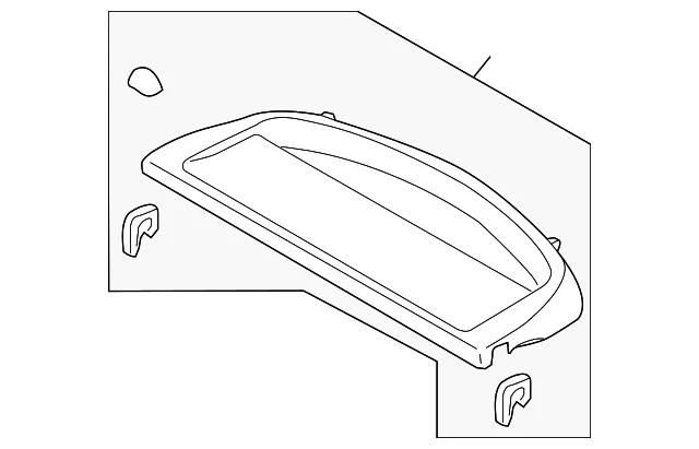 Pkg Tray Trim - Mazda (D651-68-310C-02)