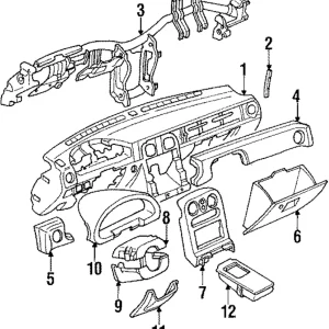 Center Cover - Mazda (NA01-55-210B-00)