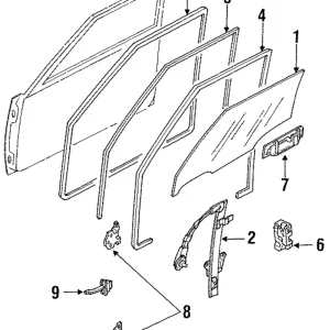 Window Regulator - Mazda (B455-58-560A)