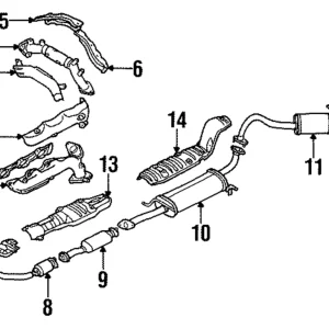 Intermediate Pipe - Mazda (JE52-40-100A)