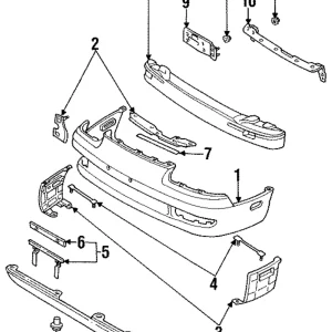 Bumper - Mazda (GA2A-50-070H)