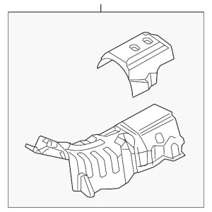Center Shield - Mazda (KD53-56-410A)