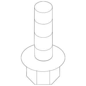 Rear Bracket Bolt - Mazda (9YA0-2A-255)