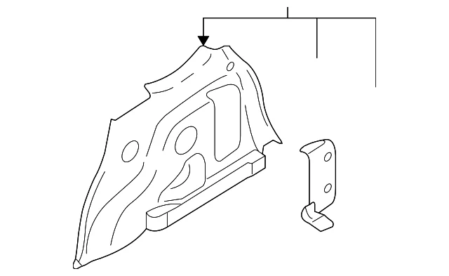 Quarter Trim Panel - Mazda (EF91-68-870C-66)