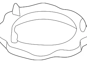Fuel Pump Assembly Gasket - Mazda (B25D-42-166)
