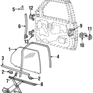 Window Regulator - Mazda (ZZL1-58-560B)