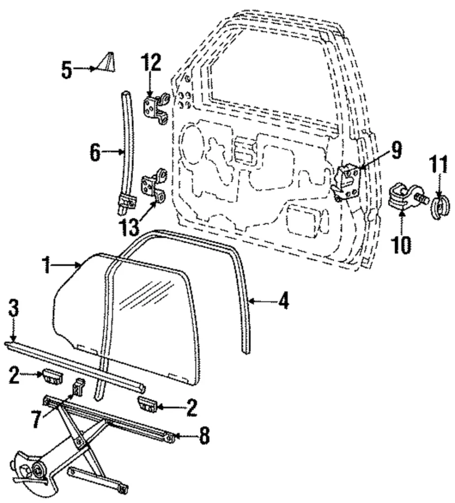 Window Regulator - Mazda (ZZL1-59-560B)
