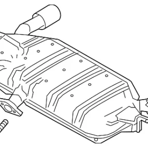 Rear Muffler - Mazda (PY4W-40-100A)