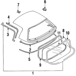 Back Glass - Mazda (NA01-63-931C)