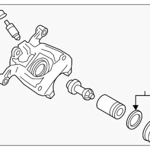 Caliper Assembly - Mazda (D2Y1-26-71X)