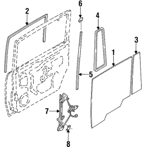 Fixed Glass - Mazda (LB84-73-661)