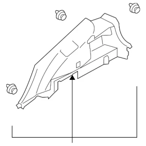 Quarter Trim Panel - Mazda (EG21-68-85XH-02)