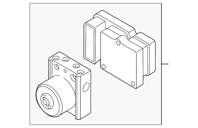 ABS Control Unit - Mazda (DRY1-43-7A0A)