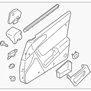 Door Trim Panel - Mazda (FE01-68-420K-02)