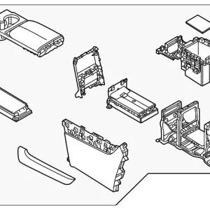 Console Assembly - Mazda (KMW7-64-410B-02)