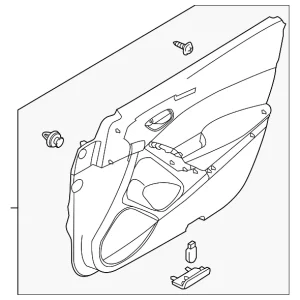 Door Trim Panel - Mazda (GJS3-68-420L-24)