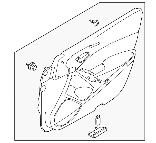 Door Trim Panel - Mazda (GMN3-68-450E-02)
