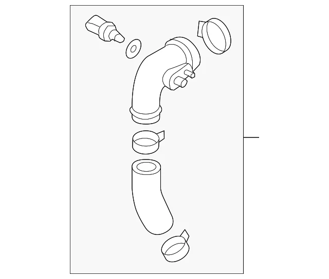 Upper Pipe - Mazda (BP8J-13-330C)