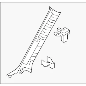 Windshield Pillar Trim - Mazda (BDTS-68-160-75)