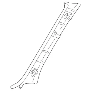 Windshield Pillar Trim - Mazda (ZZC0-68-160-38)