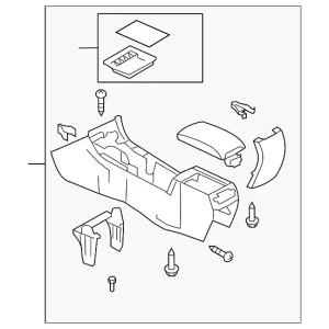 Console Assembly - Mazda (GS3M-64-420K-30)