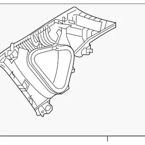 Upper Quarter Trim - Mazda (KB8C-68-250B-02)