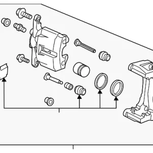 Caliper Assembly - Mazda (DGY9-33-98Z)