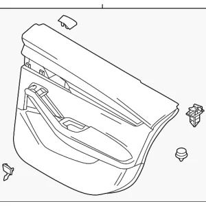 Door Trim Panel - Mazda (BDGH-68-520H-02)