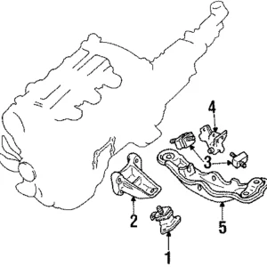 Engine Cross-Member - Mazda (H267-39-380D)