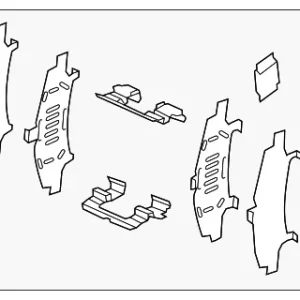 Brake Pads Retainer Kit - Mazda (K0Y1-33-29Z)