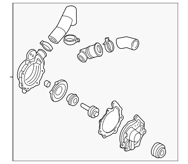 Engine Water Pump - Mazda (AJ03-15-010F)
